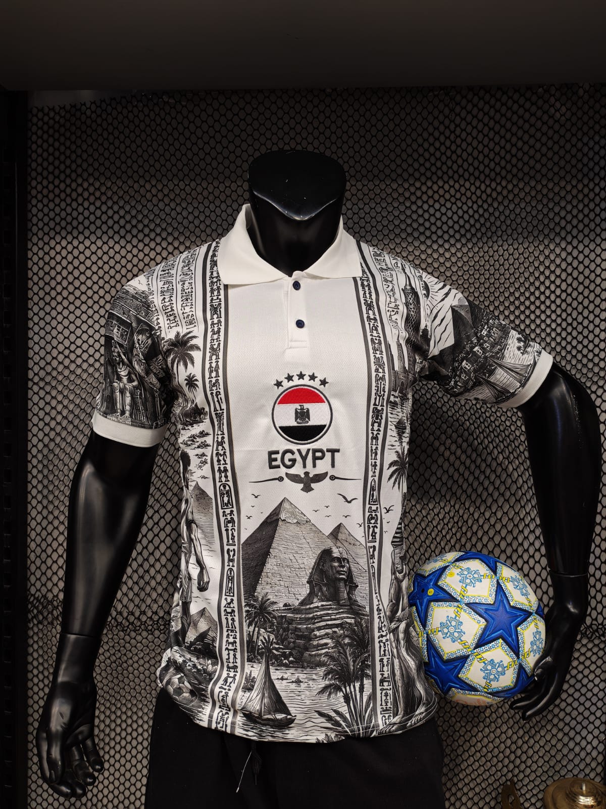 تيشيرت منتخب مصر تخيلي بولو تطريز 26/27