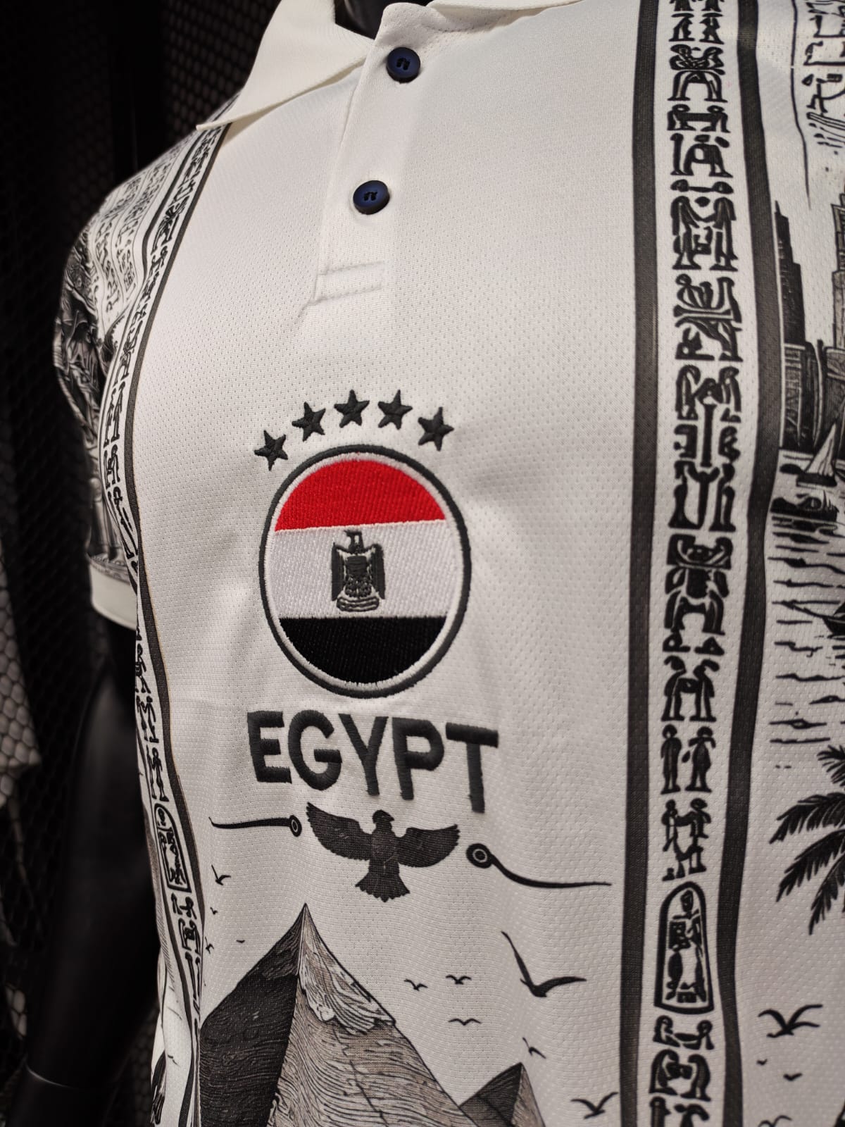 تيشيرت منتخب مصر تخيلي بولو تطريز 26/27